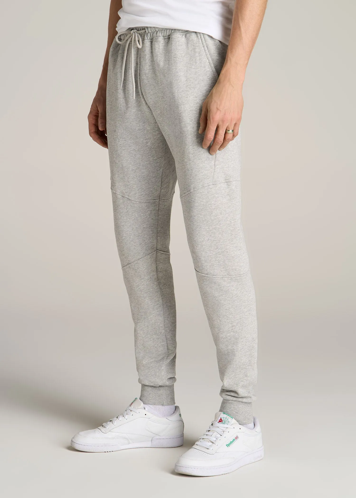 Wearever Fleece Joggers for Tall Men in Grey Mix