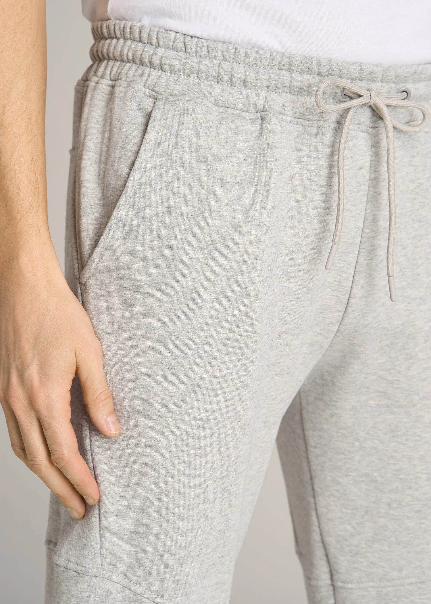 Wearever Fleece Joggers for Tall Men in Grey Mix