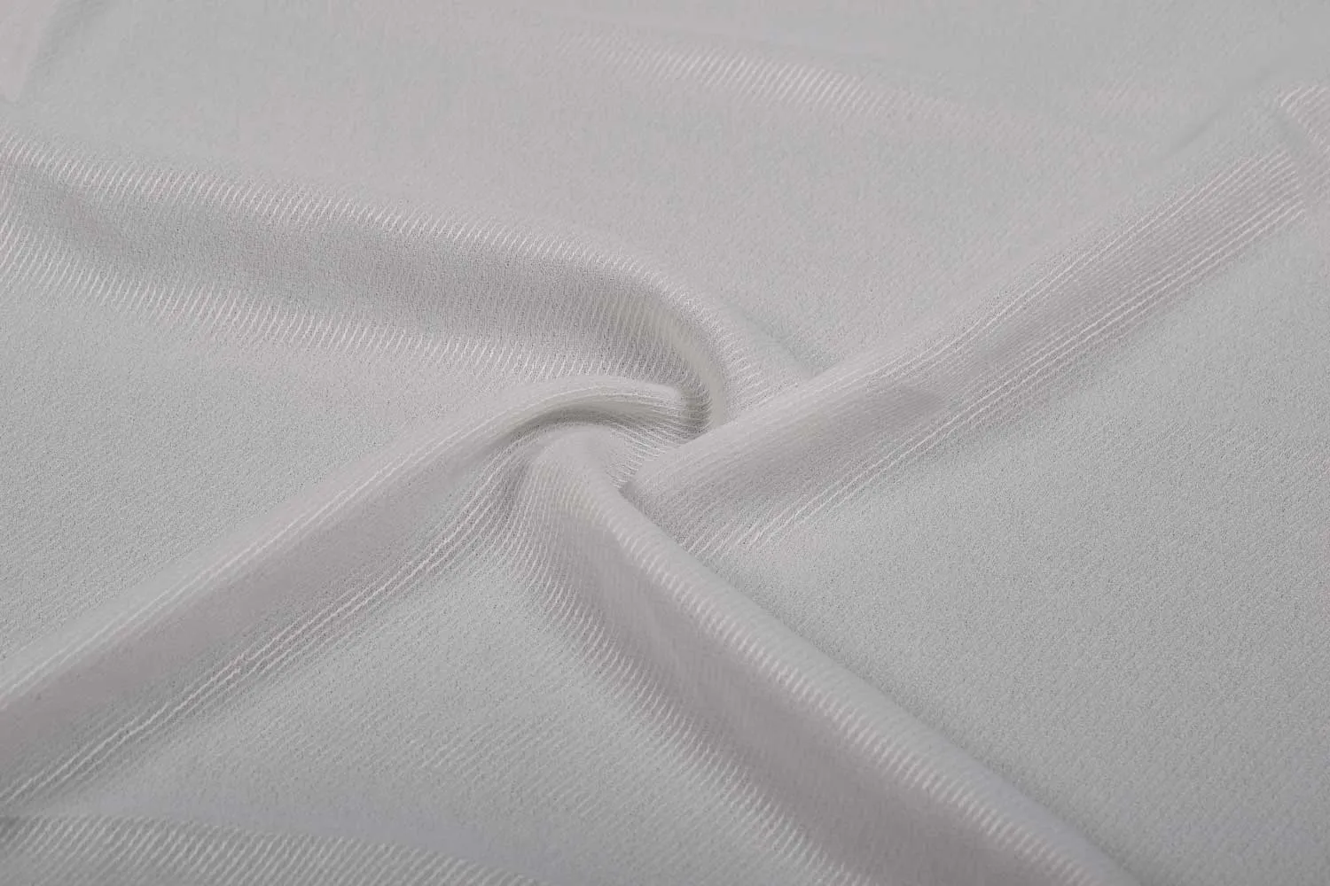 White Plain Viscose Georgette Twill Fabric