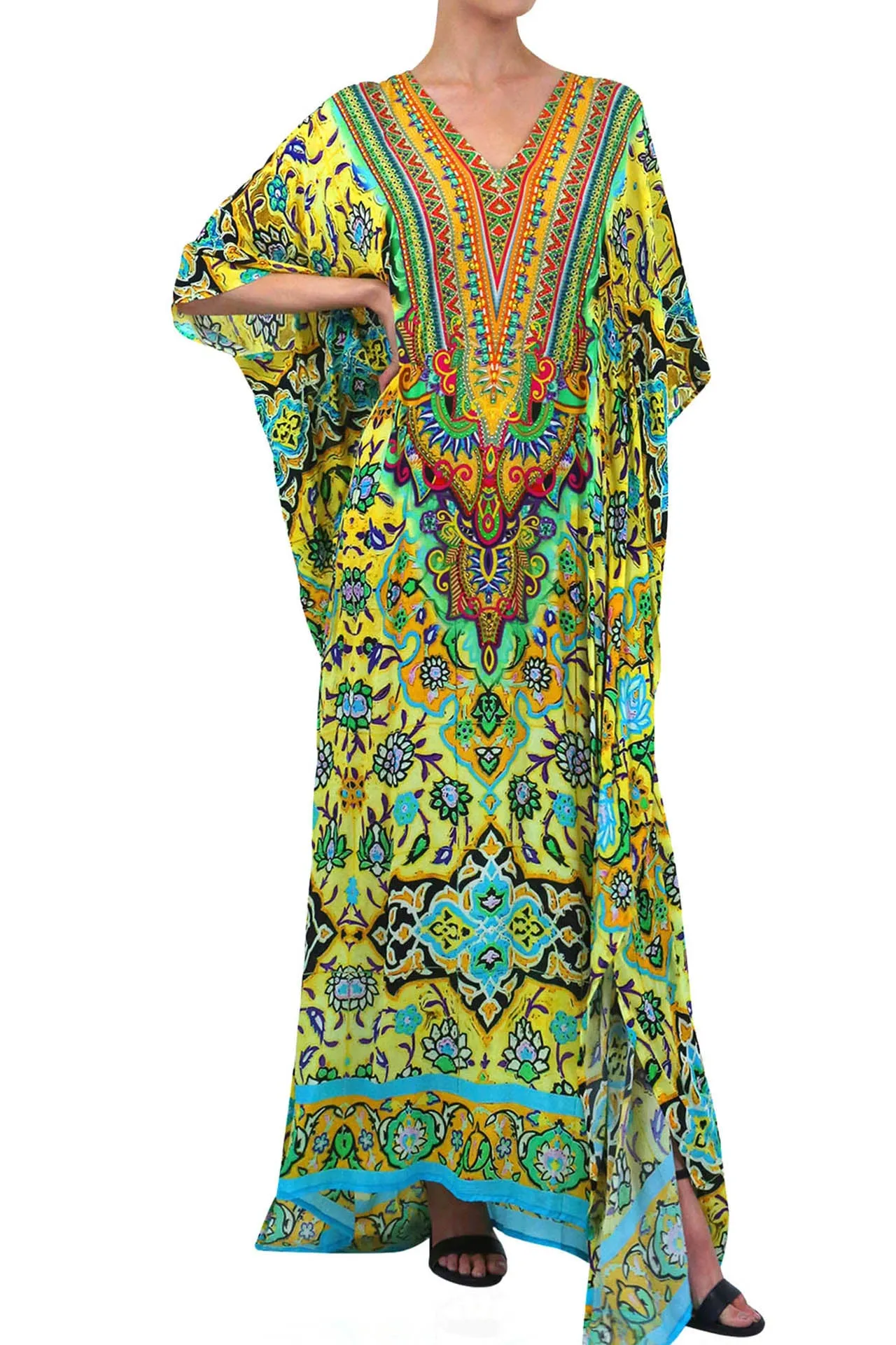 Yellow Womens Kaftan